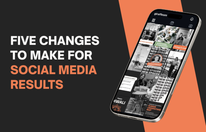 five changes to make for social media results