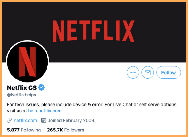 Netflixhelps on Twitter - customer service