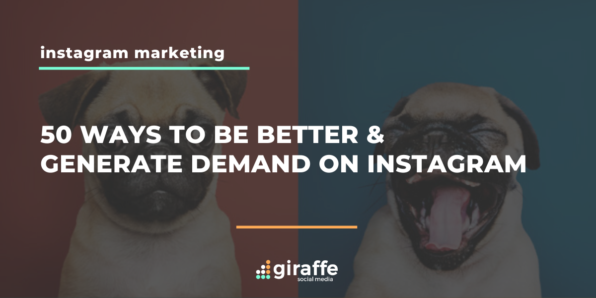 generate demand on instagram