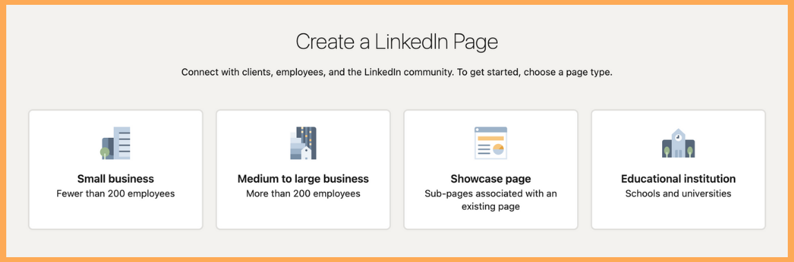 Create a LinkedIn Company Business Page Screenshot