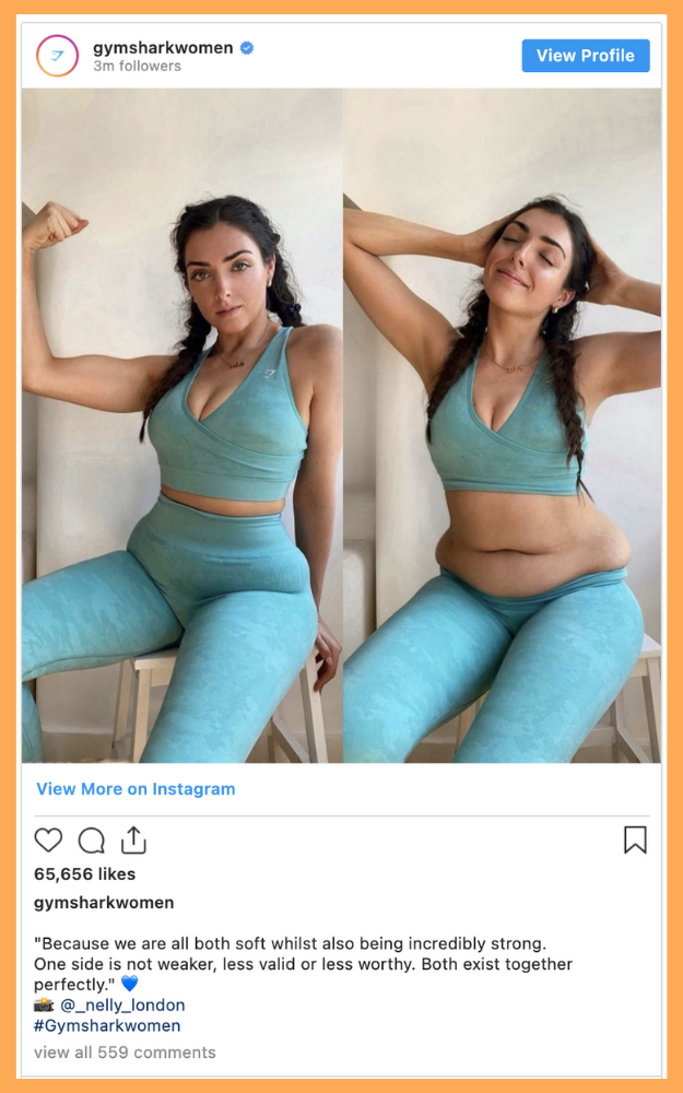 Gymshark women on Instagram