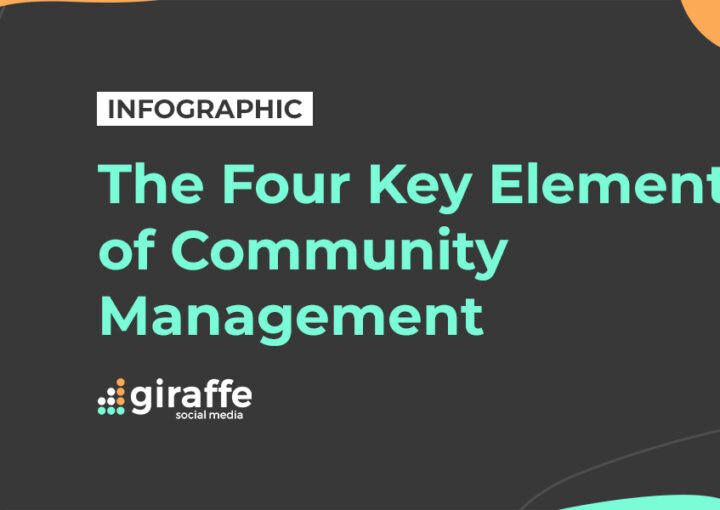 The four key elements of community management infographic