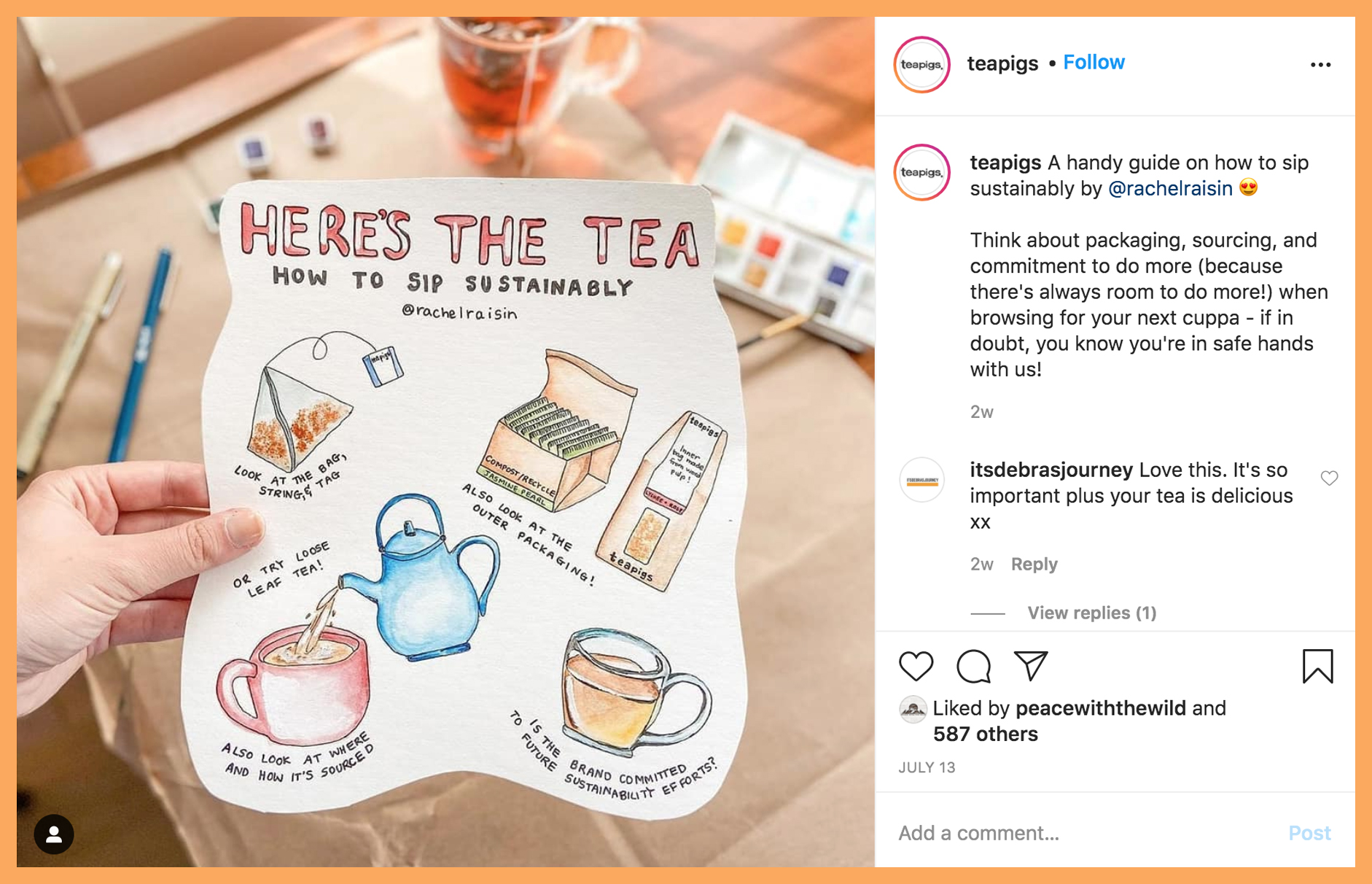 Teapigs regram on Instagram