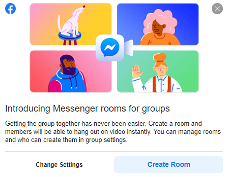 facebook group rooms function for building social media communities