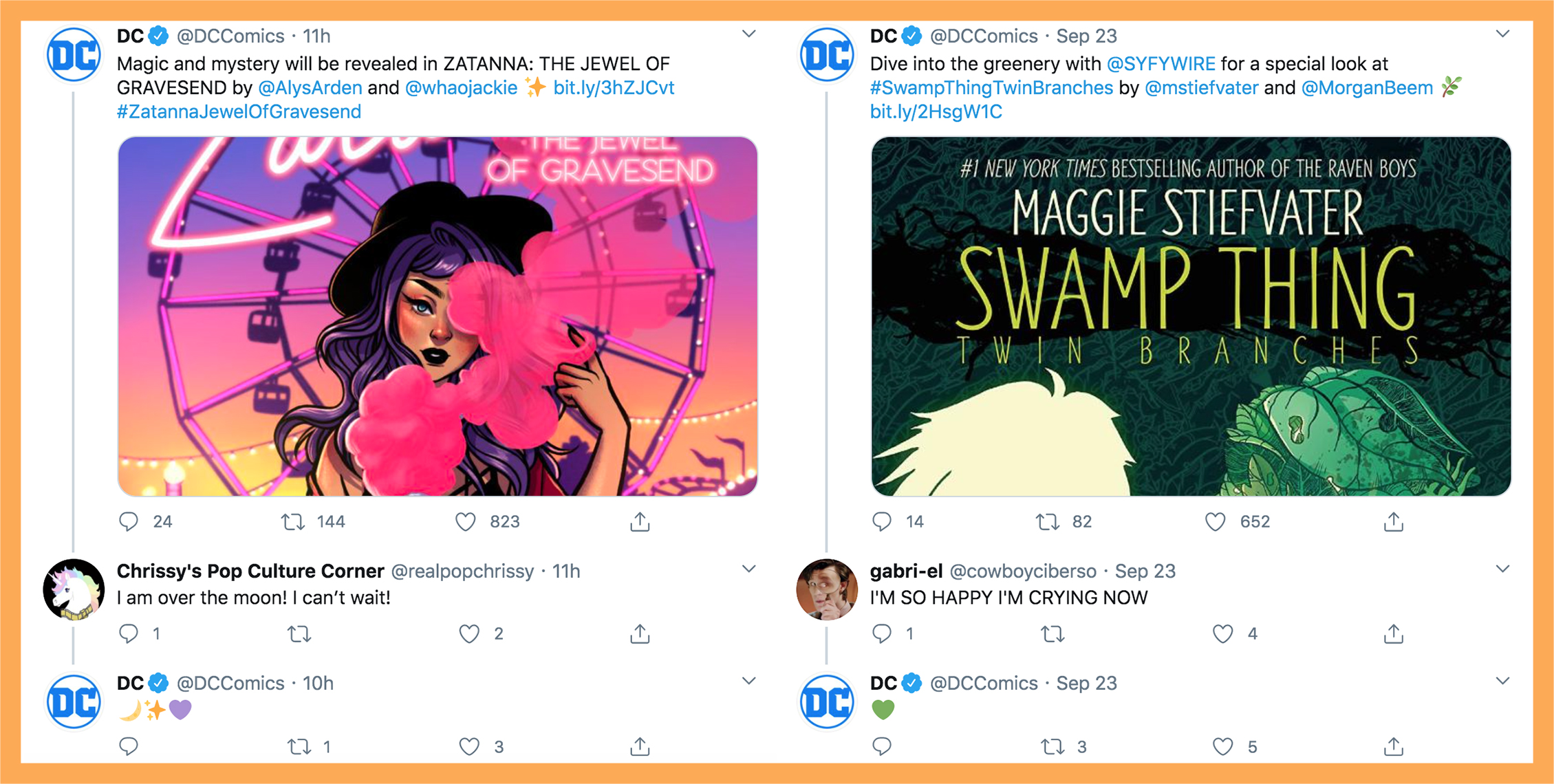 DC Comics Twitter account