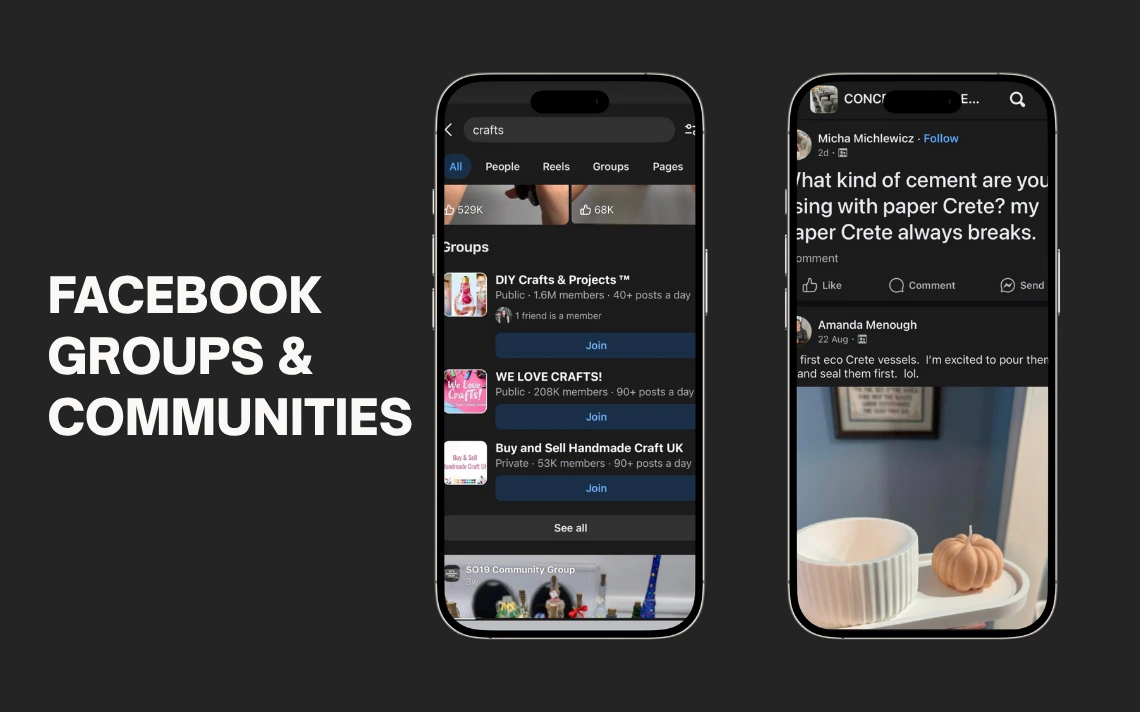 Social Media Strategy for Crafters: Build, Share, Sell - Facebook Groups and Communities