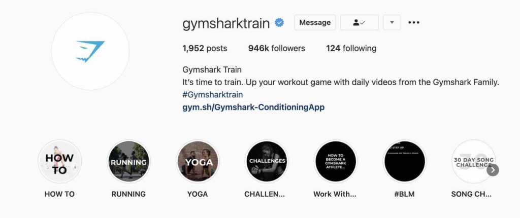 gymshark social media train