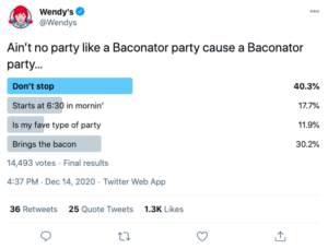 wendys fast food baconator poll