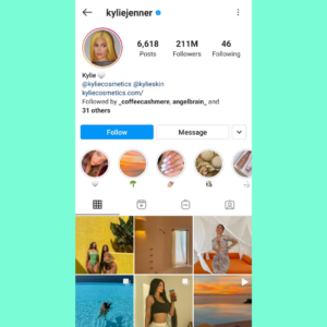 guide to influencer sizes - Kylie jenner