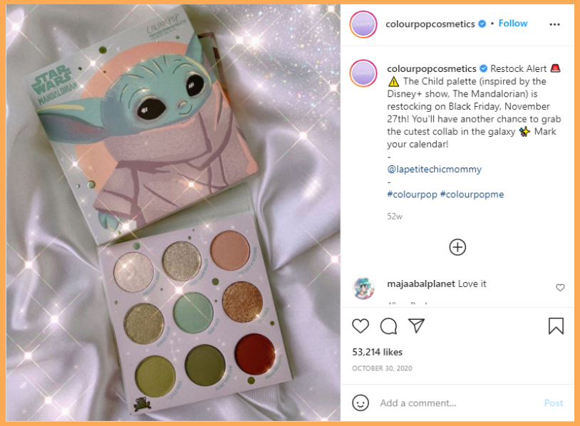 ColourPop Instagram The Child Black Friday