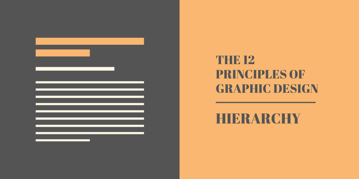 The 12 Principles of Graphic Design - Hierarchy
