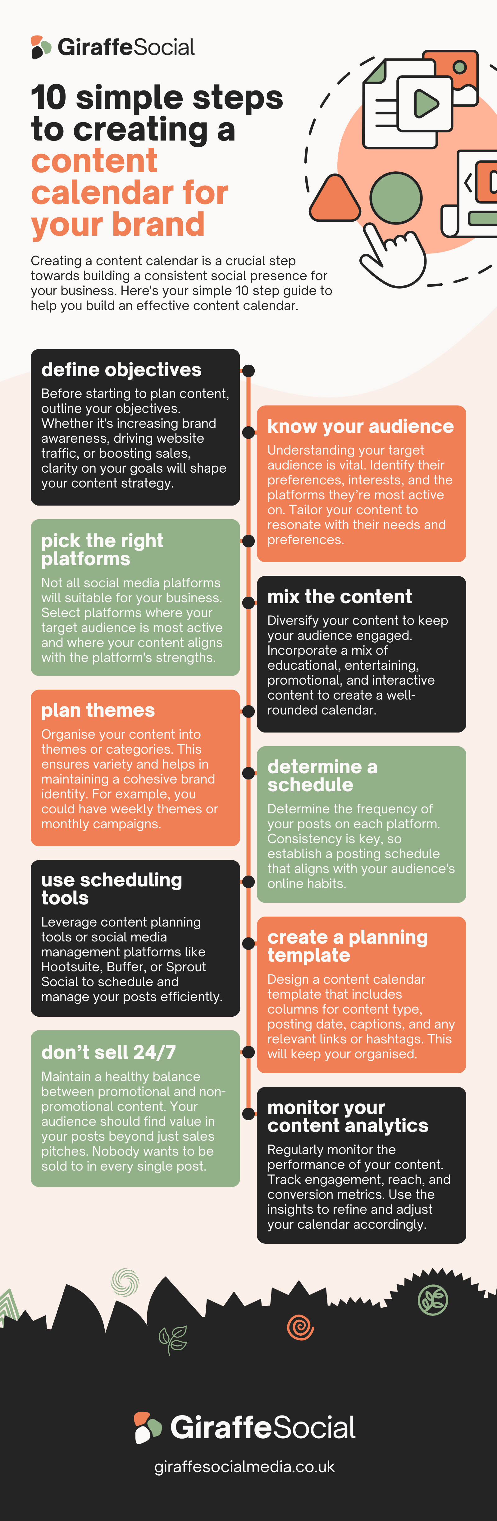 10 Simple Steps to Creating a Content Calendar for Your Brand [INFOGRAPHIC]