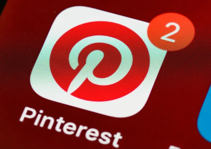 a phone screen showing the pinterest app icon