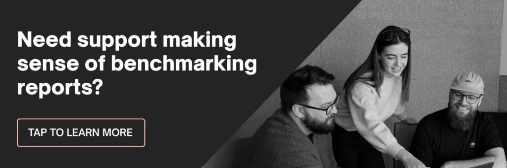 Need more support making sense of benchmarking reports? Tap to Learn More!
