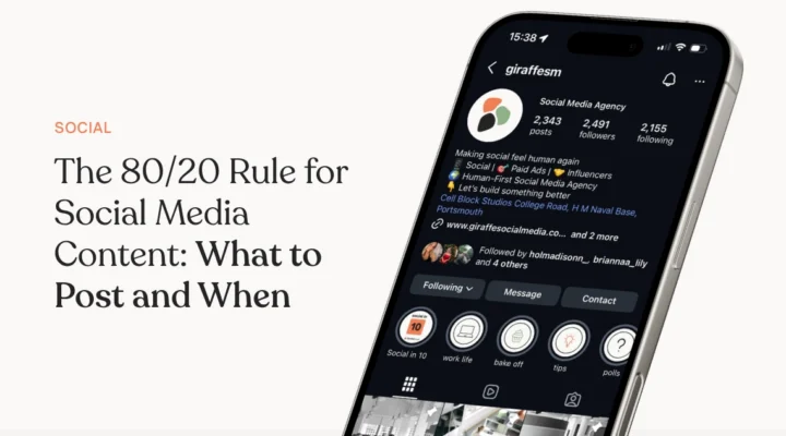 The 8020 Rule for Social Media Content What to Post and When